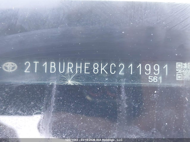2T1BURHE8KC211991 Toyota Corolla L/le/xle/se/xse