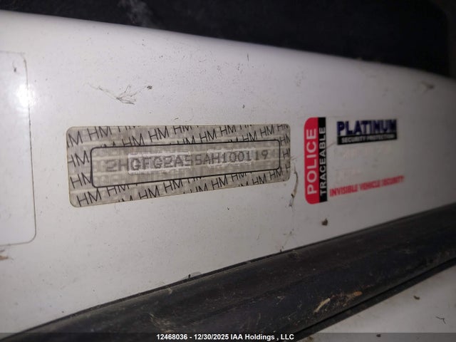 12468036 :رقم المزاد ، 2HGHG2A55AH100119 vin ، 2010 Honda Civic Si Si مزاد بيع
