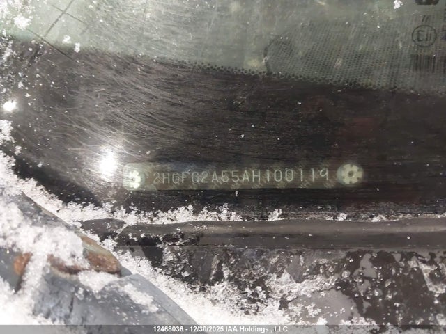 12468036 :رقم المزاد ، 2HGHG2A55AH100119 vin ، 2010 Honda Civic Si Si مزاد بيع