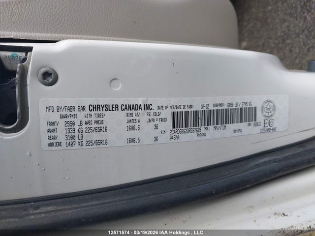 Aukcja sprzedaży 2013 Dodge Grand Caravan Se, vin: 2C4RDGBG2DR597629, numer aukcji: 12571574