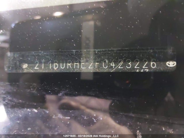 Aukcja sprzedaży 2015 Toyota Corolla S, vin: 2T1BURHE2FC423226, numer aukcji: 12571655