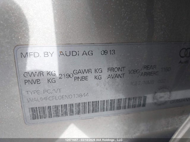 WAUHFCFL0EN013844 Audi A4 Premium Plus