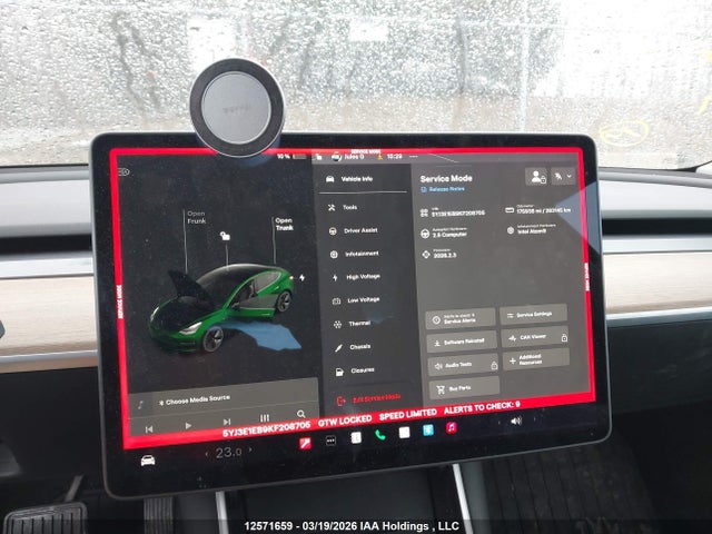 2019 Tesla Model 3 Long Range/performance მანქანა იყიდება აუქციონზე, vin: 5YJ3E1EB9KF208705, აუქციონის ნომერი: 12571659