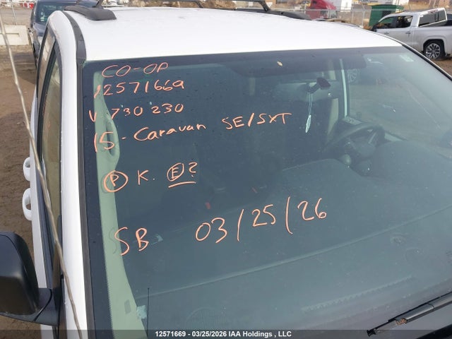 Aukcja sprzedaży 2015 Dodge Grand Caravan Se/sxt, vin: 2C4RDGBG9FR730230, numer aukcji: 12571669