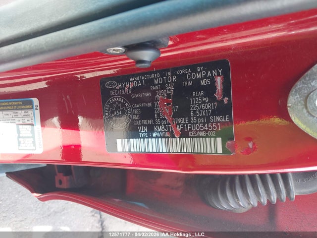 KM8JTCAF1FU054551 Hyundai Tucson Gl