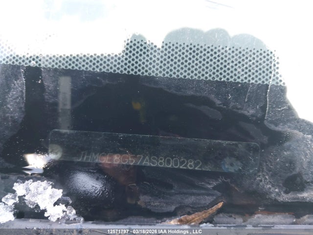 2010 Honda Fit Lx მანქანა იყიდება აუქციონზე, vin: JHMGE8G57AS800282, აუქციონის ნომერი: 12571797
