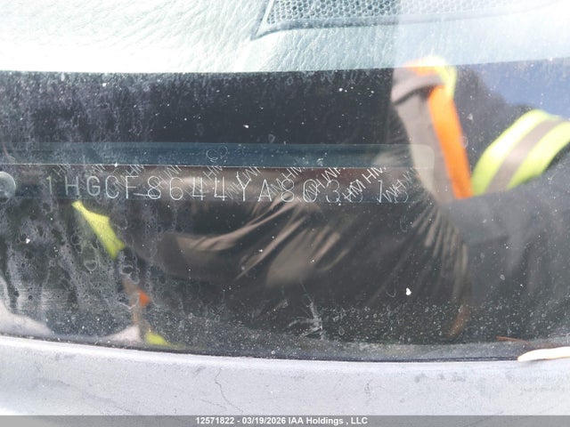 Aukcja sprzedaży 2000 Honda Accord Dx, vin: 1HGCF8644YA803616, numer aukcji: 12571822
