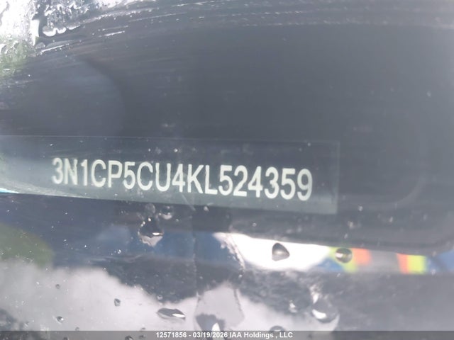 3N1CP5CU4KL524359 Nissan Kicks S/sr/sv