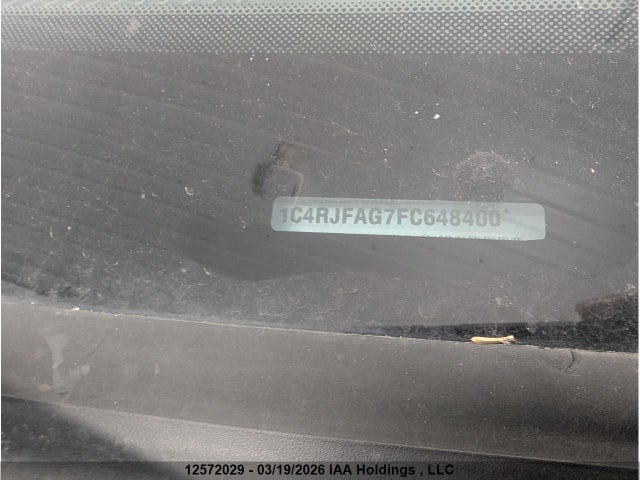 12572029 :رقم المزاد ، 1C4RJFAG7FC648400 vin ، 2015 Jeep Grand Cherokee Laredo مزاد بيع