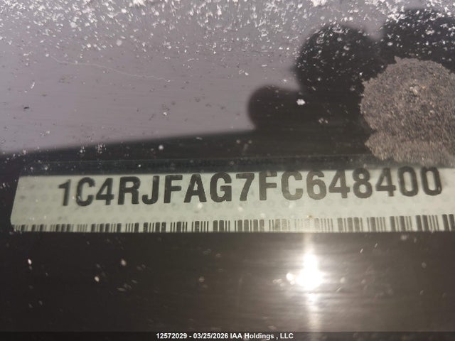 12572029 :رقم المزاد ، 1C4RJFAG7FC648400 vin ، 2015 Jeep Grand Cherokee Laredo مزاد بيع