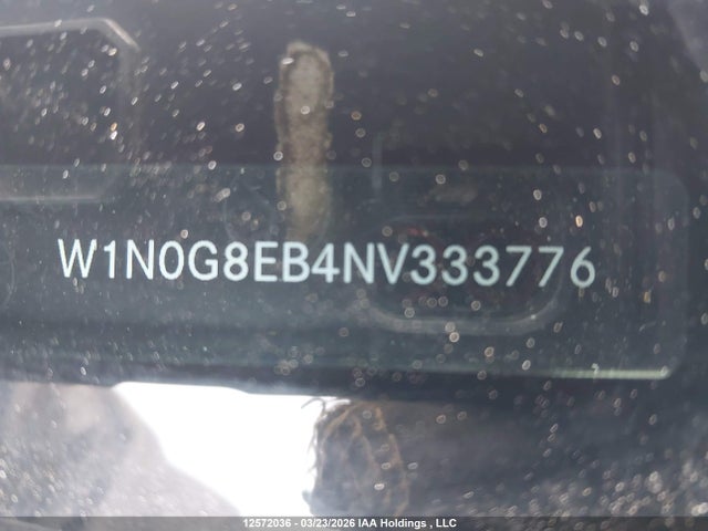 12572036 :رقم المزاد ، W1N0G8EB4NV333776 vin ، 2022 Mercedes-benz Glc 300 4matic مزاد بيع
