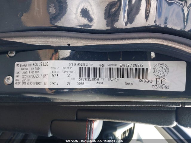 1C4PJMBS5GW349700 Jeep Cherokee Trailhawk