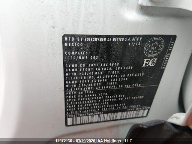 3VV2C7B24TM025803 Volkswagen Taos Se Black