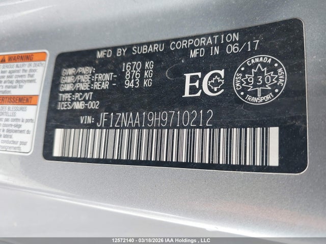 JF1ZNAA19H9710212 Toyota 86 Special Edition