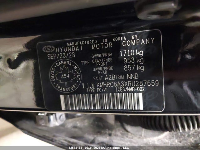 KMHRC8A3XRU287659 Hyundai Venue Sel/limited