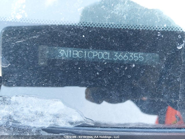 12572199 :رقم المزاد ، 3N1BC1CP0CL366355 vin ، 2012 Nissan Versa مزاد بيع