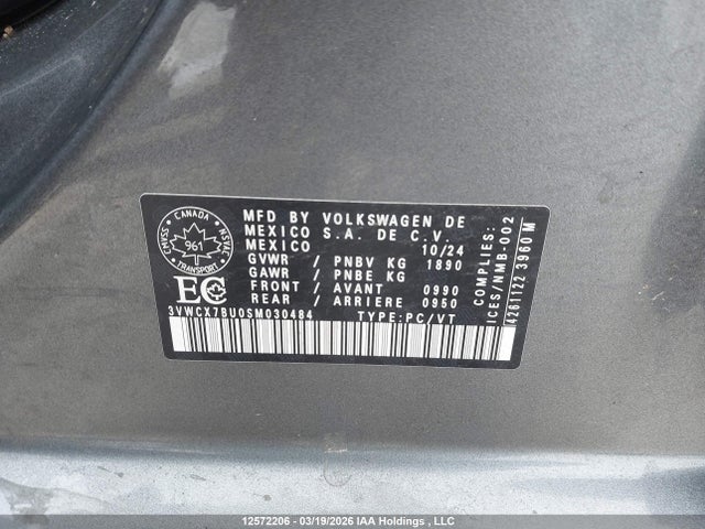 3VWCX7BU0SM030484 Volkswagen Jetta Trendline