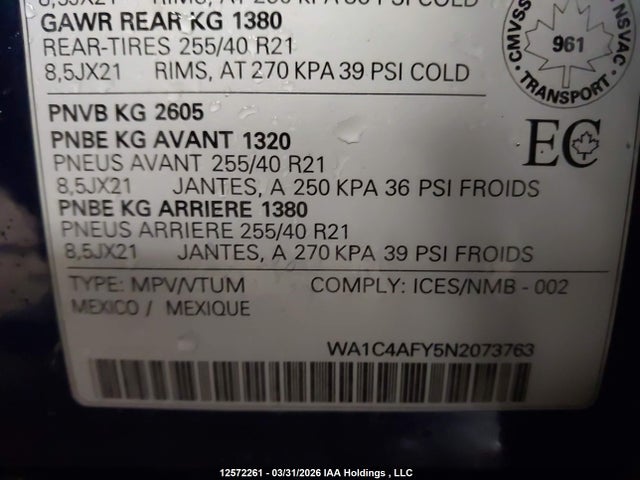 Audi Sq5 Prestige 2022 WA1C4AFY5N2073763 Image 18