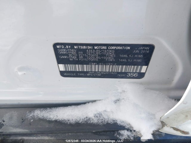 JA4AJ3AU9GZ611620 Mitsubishi RVR SE