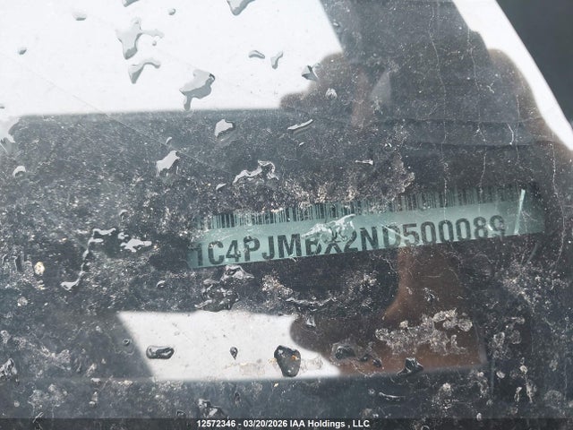 12572346 :رقم المزاد ، 1C4PJMBX2ND500089 vin ، 2022 Jeep Cherokee Trailhawk Elite مزاد بيع