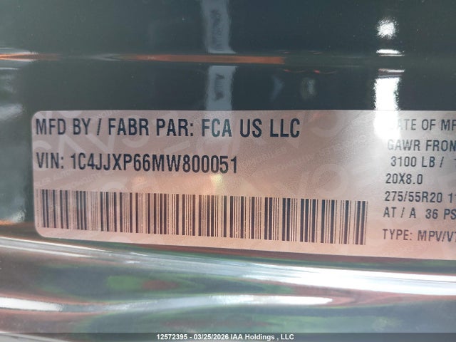 1C4JJXP66MW800051 Jeep Wrangler Unlimited Sahara 4xe
