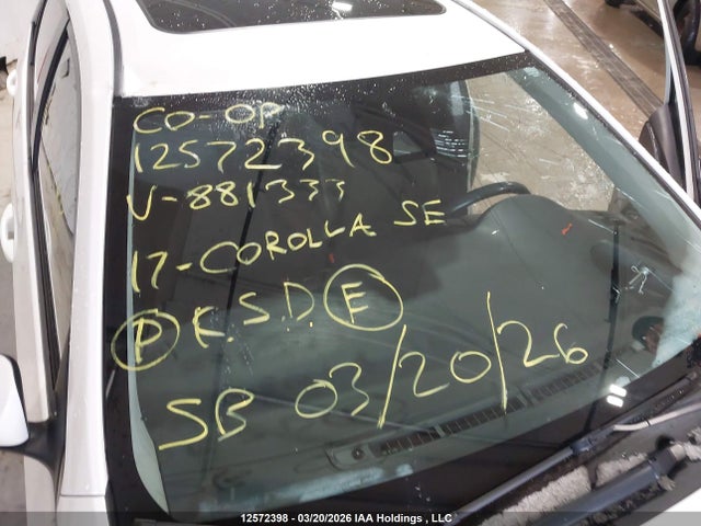 12572398 :رقم المزاد ، 2T1BURHE9HC881333 vin ، 2017 Toyota Corolla Se مزاد بيع