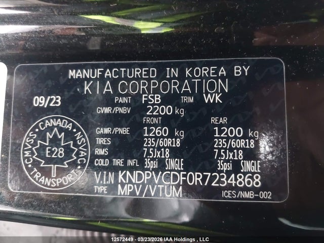 Aukcja sprzedaży 2024 Kia Sportage Ex/ex Premium W/black Interior/ex Premium W/red Interior, vin: KNDPVCDF0R7234868, numer aukcji: 12572449