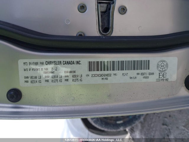 Aukcja sprzedaży 2012 Chrysler 300 Limited, vin: 2C3CCACG0CH248532, numer aukcji: 12572511