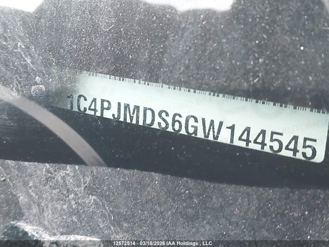 1C4PJMDS6GW144545 Jeep Cherokee Limited