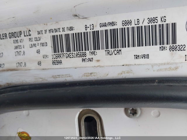 Aukcja sprzedaży 2014 Dodge Ram 1500, vin: 1C6RR7FGXES105688, numer aukcji: 12572523