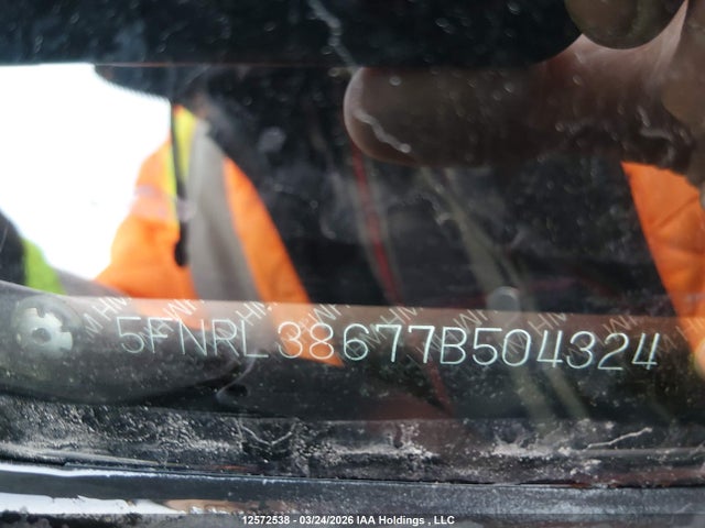 2007 Honda Odyssey მანქანა იყიდება აუქციონზე, vin: 5FNRL38677B504324, აუქციონის ნომერი: 12572538