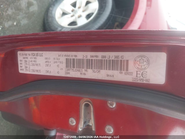 12572559 :رقم المزاد ، 1C6RR7TM5JS240615 vin ، 2018 Ram 1500 Slt مزاد بيع