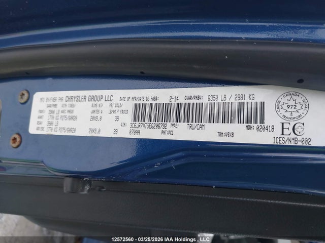 3C6JR7AT5EG206792 RAM 1500 St