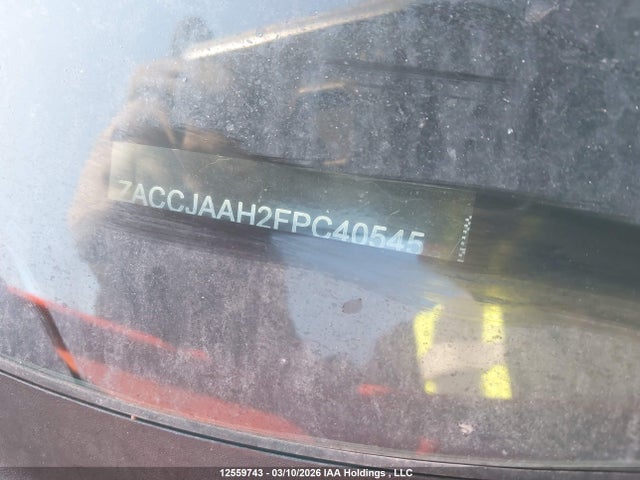 2015 Jeep Renegade Sport მანქანა იყიდება აუქციონზე, vin: ZACCJAAH2FPC40545, აუქციონის ნომერი: 12559743