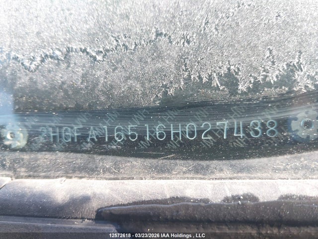 Продажа на аукционе авто 2006 Honda Civic Lx, vin: 2HGFA16516H027438, номер лота: 12572618