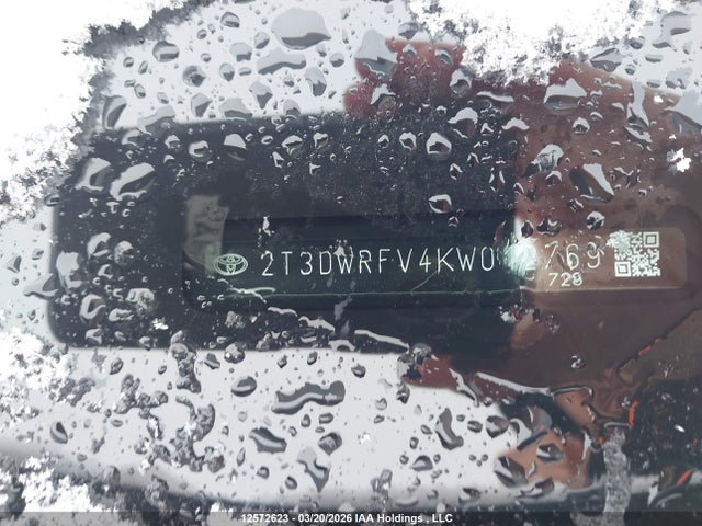 2019 Toyota Rav4 Hybrid Limited მანქანა იყიდება აუქციონზე, vin: 2T3DWRFV4KW012769, აუქციონის ნომერი: 12572623
