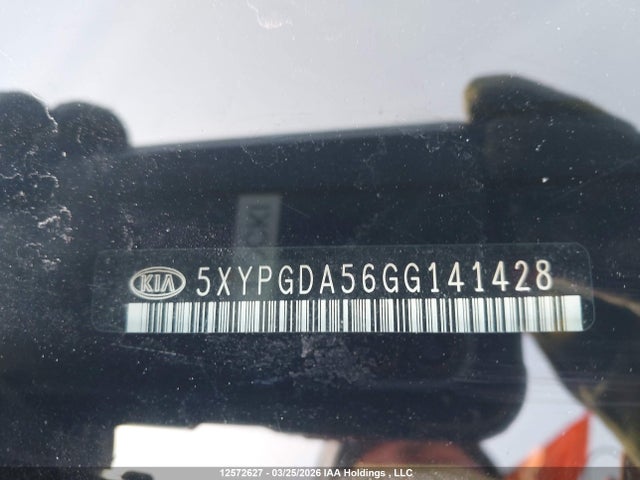 5XYPGDA56GG141428 KIA Sorento 3.3l Lx +