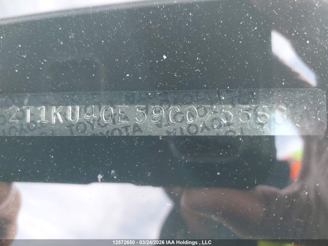 Aukcja sprzedaży 2009 Toyota Corolla Matrix, vin: 2T1KU40E59C075568, numer aukcji: 12572650