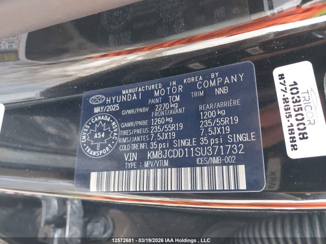 KM8JCDD11SU371732 Hyundai Tucson Ultimate Hybrid Awd