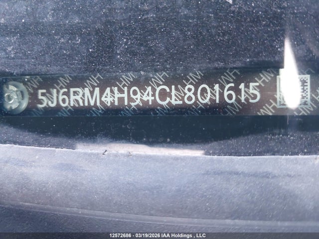 Aukcja sprzedaży 2012 Honda Cr-v Touring, vin: 5J6RM4H94CL801615, numer aukcji: 12572686