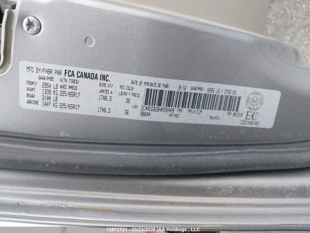 2C4RDGBG9HR550409 Dodge Grand Caravan Se