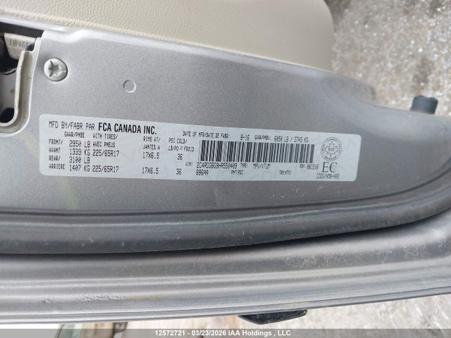 2C4RDGBG9HR550409 Dodge Grand Caravan Se