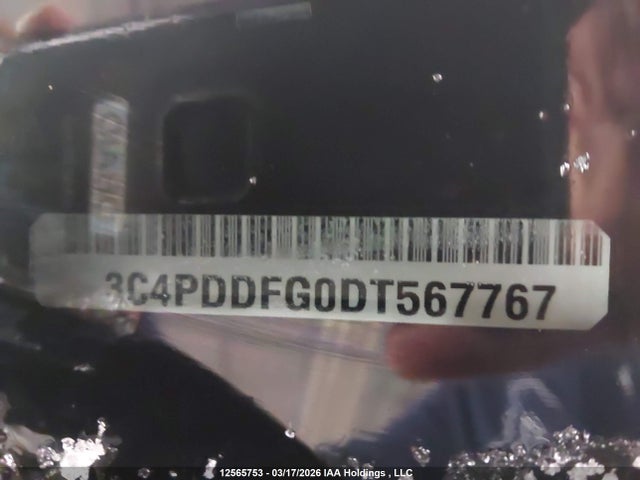 12565753 :رقم المزاد ، 3C4PDDFG0DT567767 vin ، 2013 Dodge Journey R/t مزاد بيع