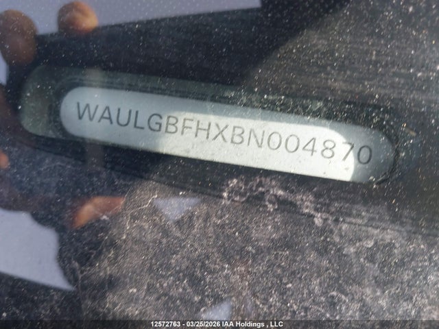 12572763 :رقم المزاد ، WAULGBFHXBN004870 vin ، 2011 Audi S5 مزاد بيع