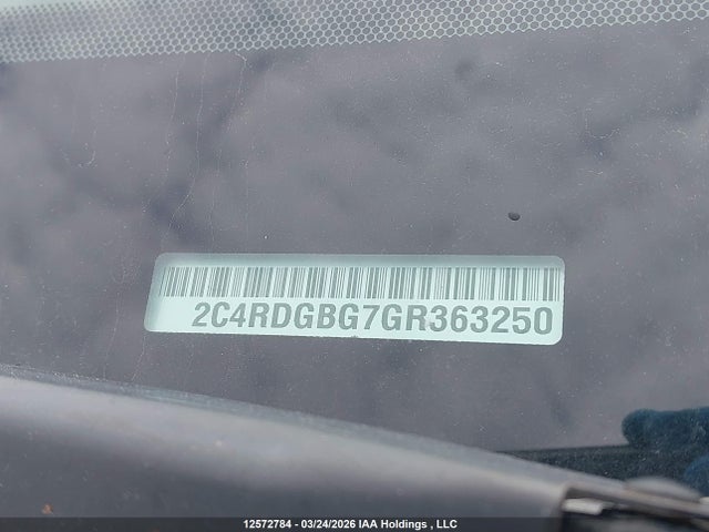 Aukcja sprzedaży 2016 Dodge Grand Caravan Se/sxt, vin: 2C4RDGBG7GR363250, numer aukcji: 12572784
