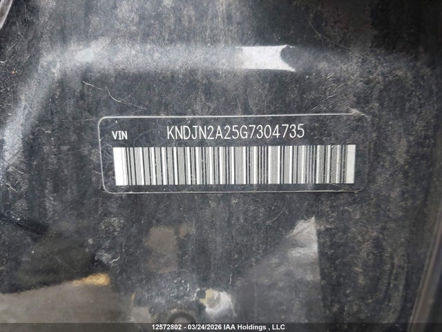12572802 :رقم المزاد ، KNDJN2A25G7304735 vin ، 2016 Kia Soul Lx/lx+ مزاد بيع