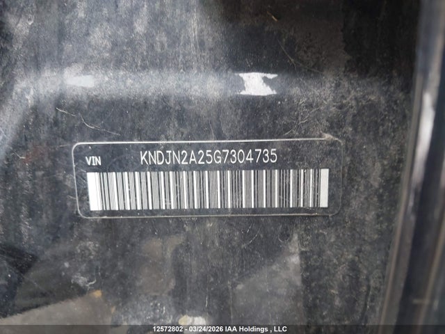 12572802 :رقم المزاد ، KNDJN2A25G7304735 vin ، 2016 Kia Soul Lx/lx+ مزاد بيع