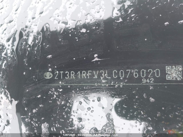 2T3R1RFV3LC076020 Toyota Rav4 Xle