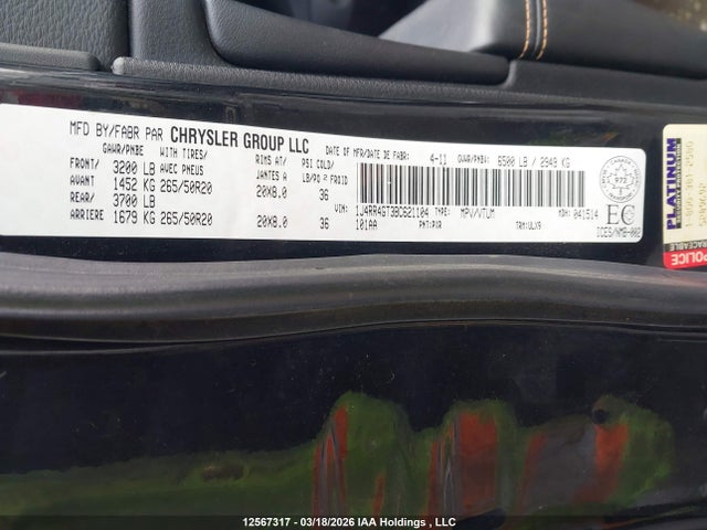 Aukcja sprzedaży 2011 Jeep Grand Cherokee Laredo, vin: 1J4RR4GT3BC621104, numer aukcji: 12567317