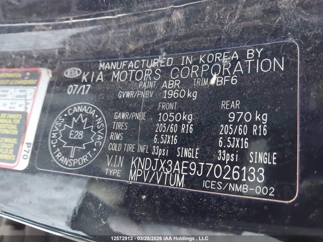 KNDJX3AE9J7026133 KIA Soul Ev Luxury